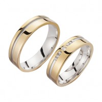 14 Karaat geelgouden trouwring SR04 14 Karaat geelgouden trouwring SR04