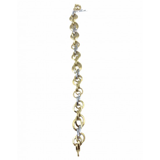 14 karaat geel/witgouden armband - 601765 14 karaat geel/witgouden armband - 601765
