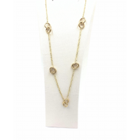 14 karaat gouden collier rondjes - 600150