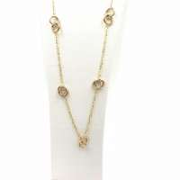 14 karaat gouden collier rondjes - 600150 14 karaat gouden collier rondjes - 600150