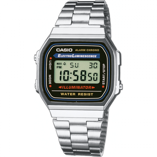 Casio Vintage A168WEM-1EF Retro Mirror horloge - 601235