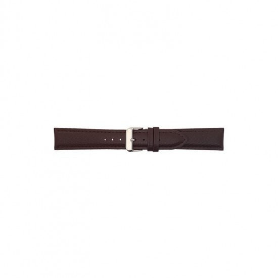 BBS Bison grained calf leather watch strap. Padded and fitted with solid stainless steel buckle. Like all BBS straps, this one has a soft nubuck lining en a reinforced case connection - 601245