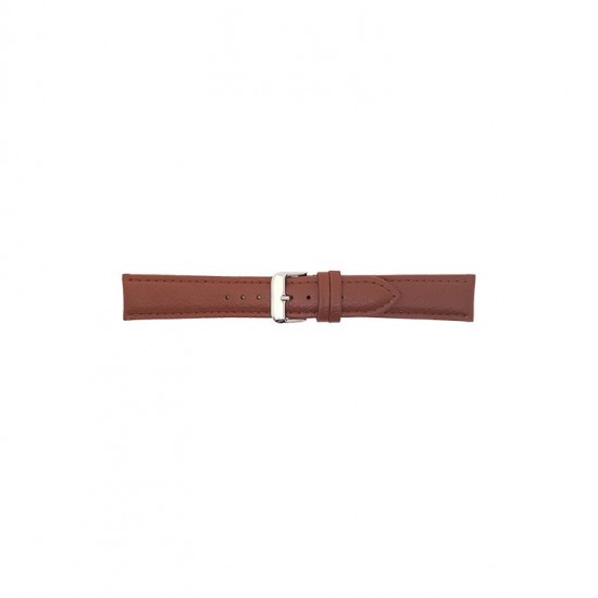 BBS Bison grained calf leather watch strap. Padded and fitted with solid stainless steel buckle. Like all BBS watch straps, this one has a soft nubuck lining and a reinforced case connection - 601378