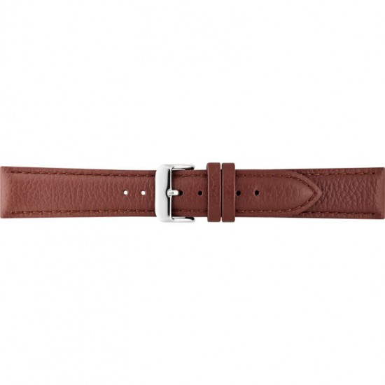 BBS Bison grained calf leather watch strap. Padded and fitted with solid stainless steel buckle. Like all BBS watch straps, this one has a soft nubuck lining and a reinforced case connection - 601378