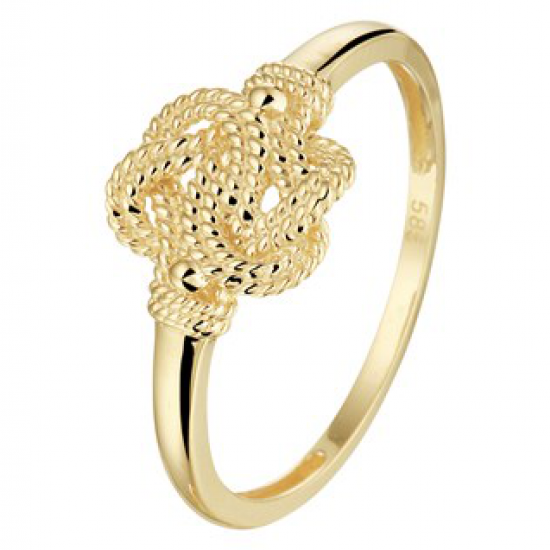14 KARAAT GOUDEN RING SURINAAMSE MATTENKLOPPER - 601643