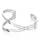 Mart Visser by ZINZI zilveren fantasie klem armband glad 30mm MVA12 - 601676