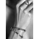 Mart Visser by ZINZI zilveren fantasie klem armband glad 30mm MVA12 - 601676