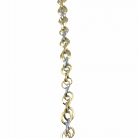 14 karaat geel/witgouden armband - 601765 14 karaat geel/witgouden armband - 601765