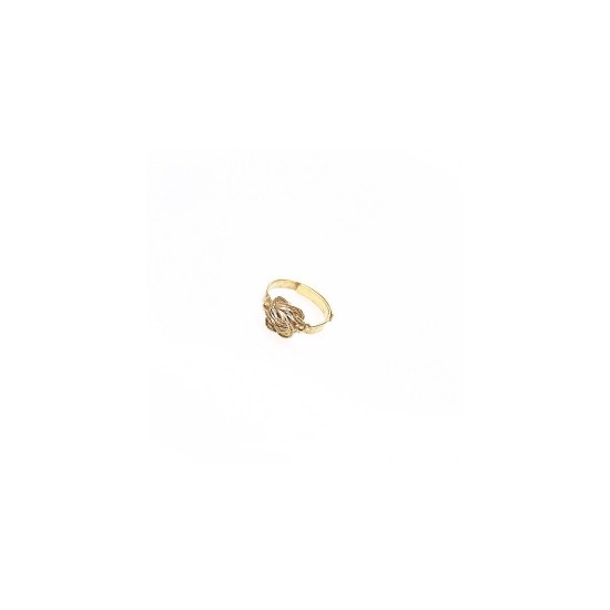 Gouden mattenklopper kinderring - 602850