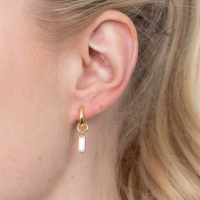 ZINZI zilveren oorbedels geel verguld 15mm rechthoek wit ZICH2056Y - 602886 ZINZI zilveren oorbedels geel verguld 15mm rechthoek wit ZICH2056Y - 602886