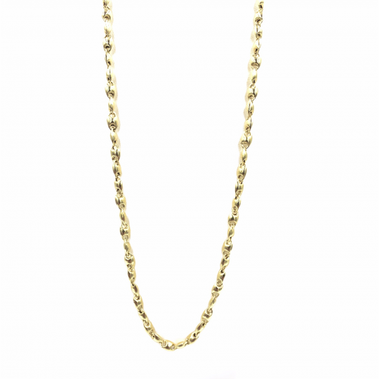 Geelgoud collier 45 cm - 602027