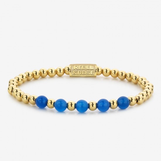Yellow Gold meets Brightening Blue - 6mm - 602237