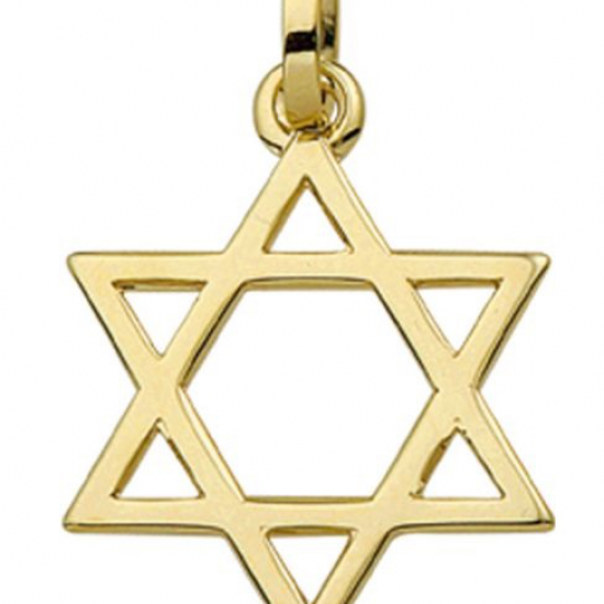 Gouden Davidster hanger - 602906