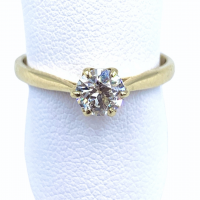 Geelgouden ring, 0.50 ct diamant, Solitair - 602958 Geelgouden ring, 0.50 ct diamant, Solitair - 602958