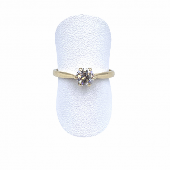 Geelgouden ring, 0.50 ct diamant, Solitair - 602958