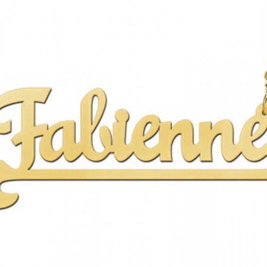 Gouden ketting met naam model Fabienne - 603019