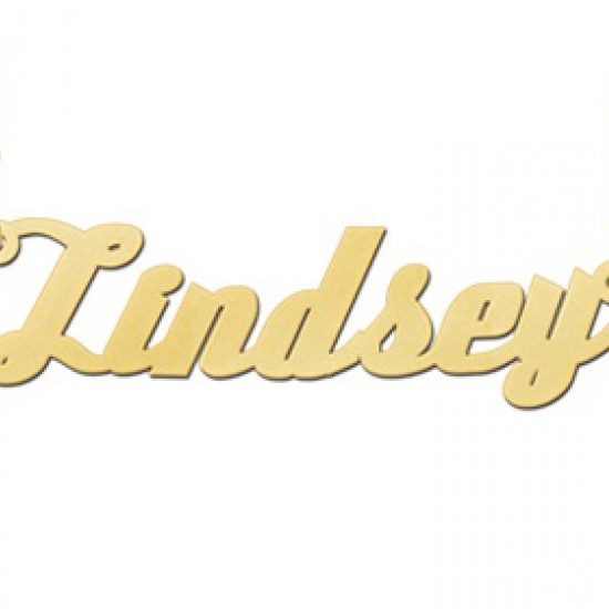 Gouden naamketting model Lindsey - 603022