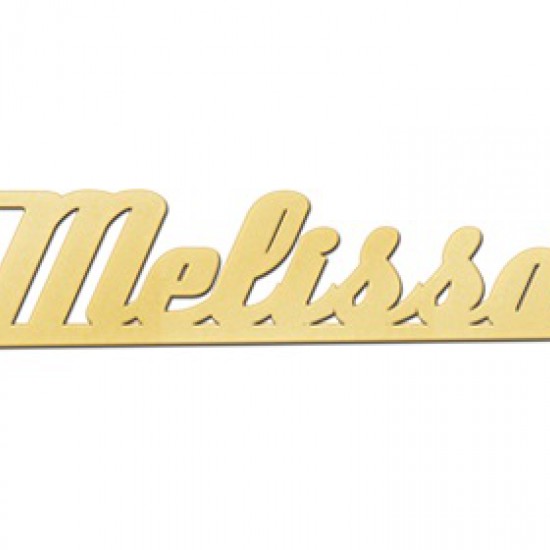 Gouden naamketting model Melissa - 603024