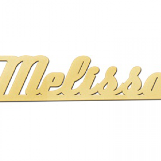 Gouden naamketting model Melissa - 603024