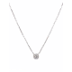 WITGOUDEN KETTING MET DIAMANT - 602989