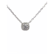 WITGOUDEN KETTING MET DIAMANT - 602989