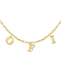Naamketting goud letters - 602993 Naamketting goud letters - 602993