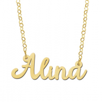 Naamketting goud model Alina - 602996 Naamketting goud model Alina - 602996