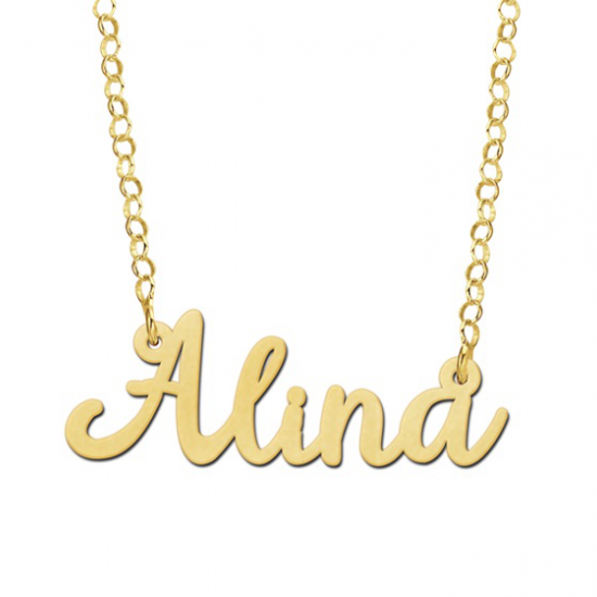 Naamketting goud model Alina - 602996