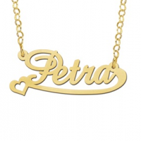 Gouden naamketting model Petra - 602998 Gouden naamketting model Petra - 602998