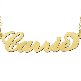Gouden Naamketting Carrie style - 603000 Gouden Naamketting Carrie style - 603000