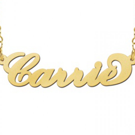 Gouden Naamketting Carrie style - 603000