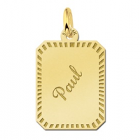 Gouden hanger gegraveerd - 603249 Gouden hanger gegraveerd - 603249