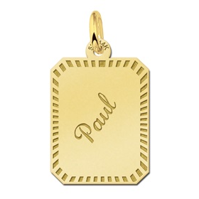 Gouden hanger gegraveerd - 603249 Gouden hanger gegraveerd - 603249