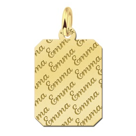 Hanger van goud met naamgravure - 603251 Hanger van goud met naamgravure - 603251