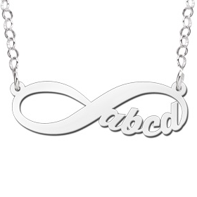 Zilveren hanger infinity 4 letters geschreven - 603074 Zilveren hanger infinity 4 letters geschreven - 603074