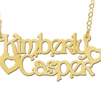 Gouden naamketting model Kimberly-Casper - 603004 Gouden naamketting model Kimberly-Casper - 603004