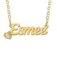 Gouden naam ketting model Esmee - 603009 Gouden naam ketting model Esmee - 603009