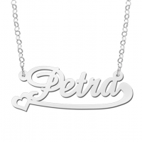 Zilveren naamketting model Petra - 603043 Zilveren naamketting model Petra - 603043