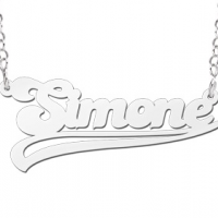Zilveren naamketting model Simone - 603052 Zilveren naamketting model Simone - 603052