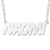 Zilveren naamketting model Naomi - 603053 Zilveren naamketting model Naomi - 603053