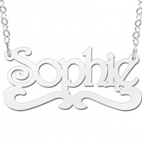 Zilveren naamketting model Sophie - 603054 Zilveren naamketting model Sophie - 603054