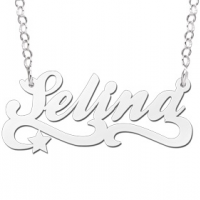 Zilveren naamketting model Selina - 603055 Zilveren naamketting model Selina - 603055