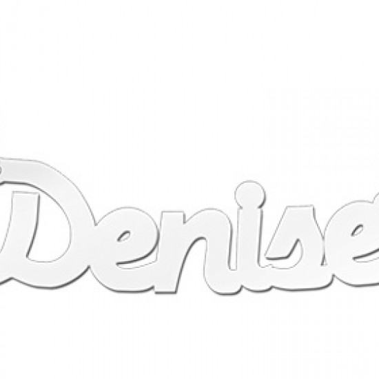 Zilveren naamketting model Denise - 603060