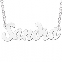 Zilveren naamketting model Sandra - 603062 Zilveren naamketting model Sandra - 603062