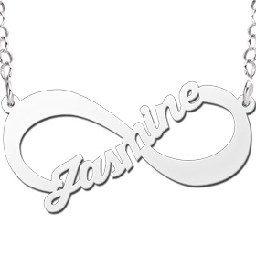 Zilveren hanger infinity geschreven naam - 603097