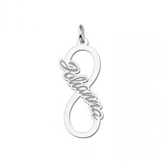 Zilveren infinity hanger kind - 603098