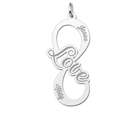 Zilveren infinity hanger love - 603099 Zilveren infinity hanger love - 603099