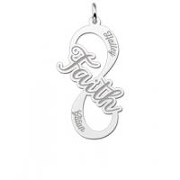 Zilveren infinity hanger faith - 603103 Zilveren infinity hanger faith - 603103