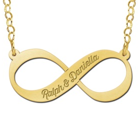 Gouden hanger infinity naam - 603104 Gouden hanger infinity naam - 603104