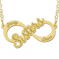 Gouden infinity ketting sisters - 603115 Gouden infinity ketting sisters - 603115